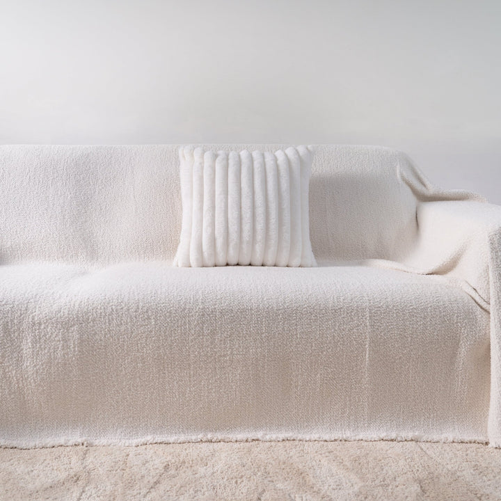 Soft Pillowcase with Hidden Zipper - Living Room - Warm White - Oaksoho