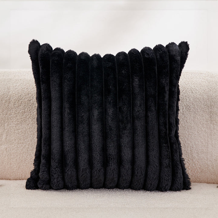 Soft Pillowcase with Hidden Zipper - Living Room - Black - Oaksoho