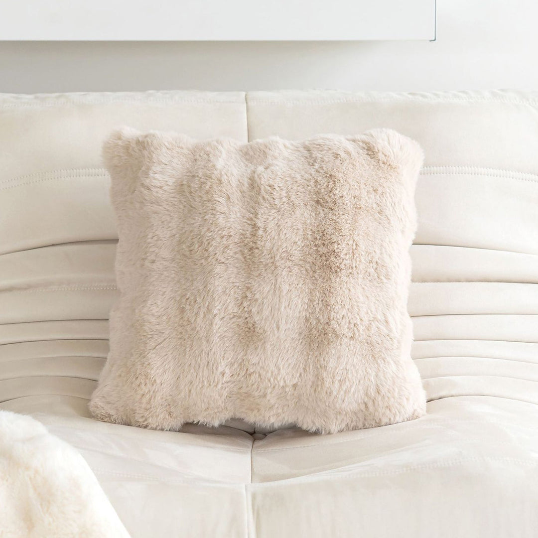 Soft Pillowcase with Hidden Zipper - Living Room - Beige - Oaksoho