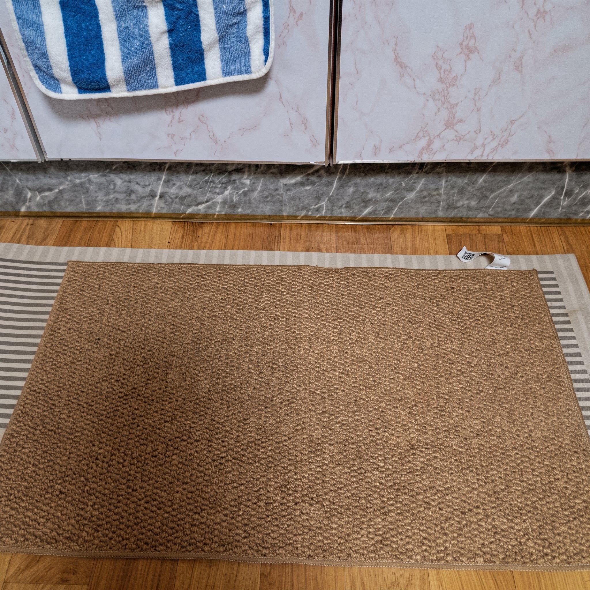 Soft Plush Bladder Texture Non-Slip Door Mat Rug - Door Mats & Rugs - Brown - Oaksoho