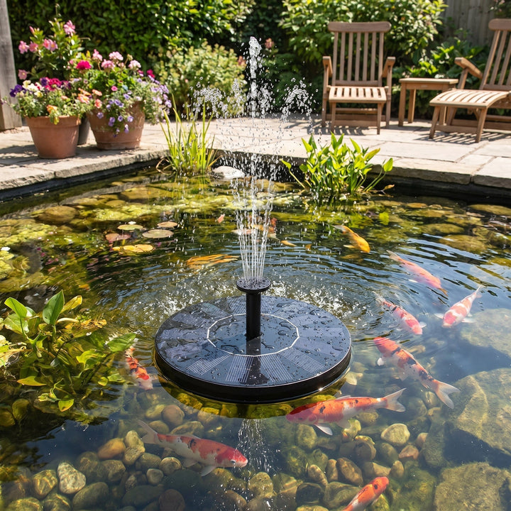 Solar Floating Fountain for Garden Pond and Pool - Solar Water Pump - Oaksoho