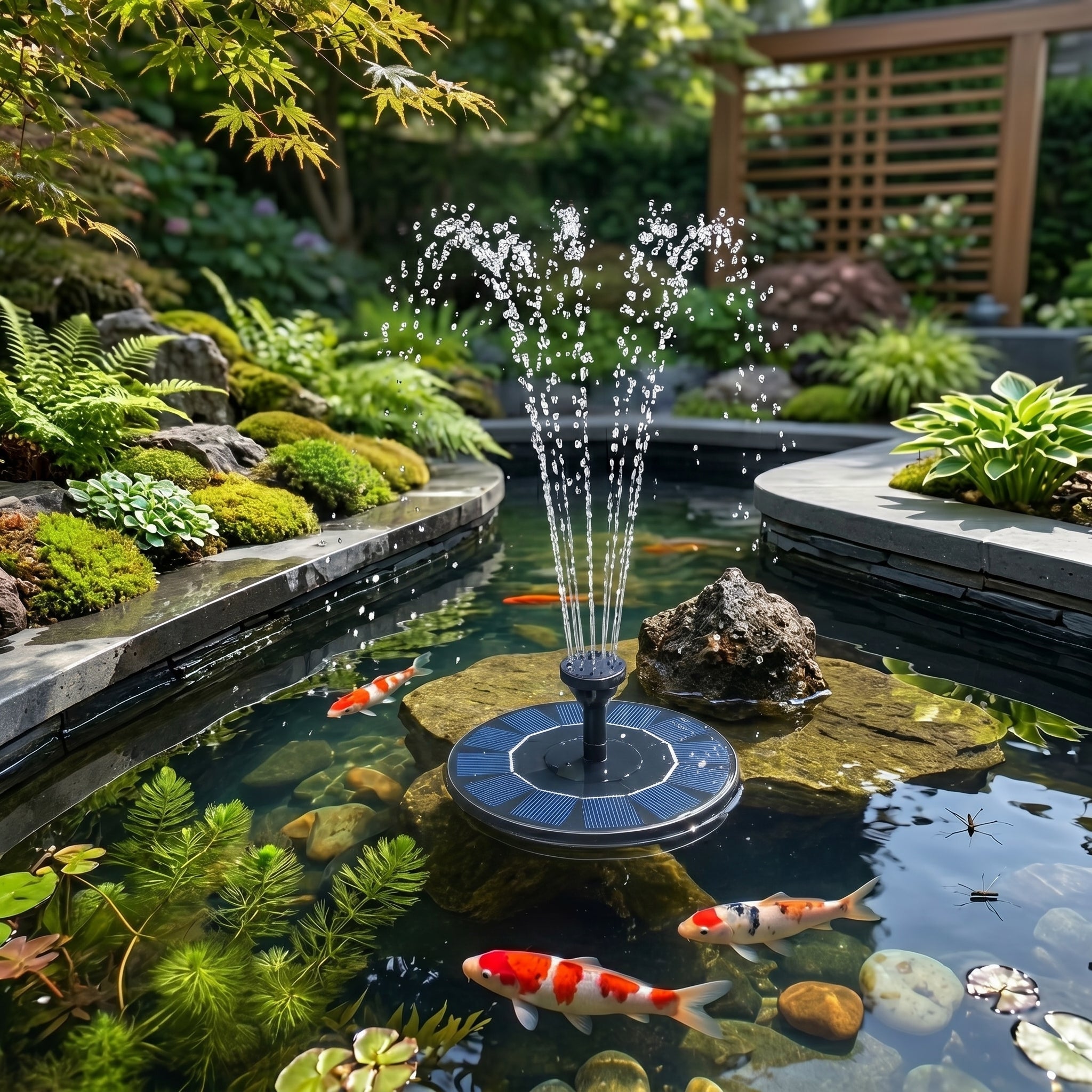 Solar Floating Water Pump with Fountain Function - Solar Water Pump - Oaksoho