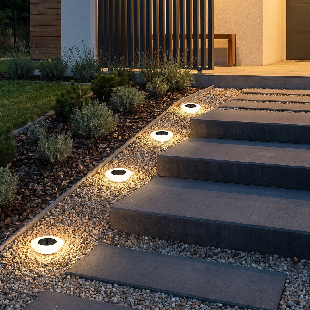 Solar LED Ground Light for Terrace and Garden Path - LED Garden Light - Oaksoho