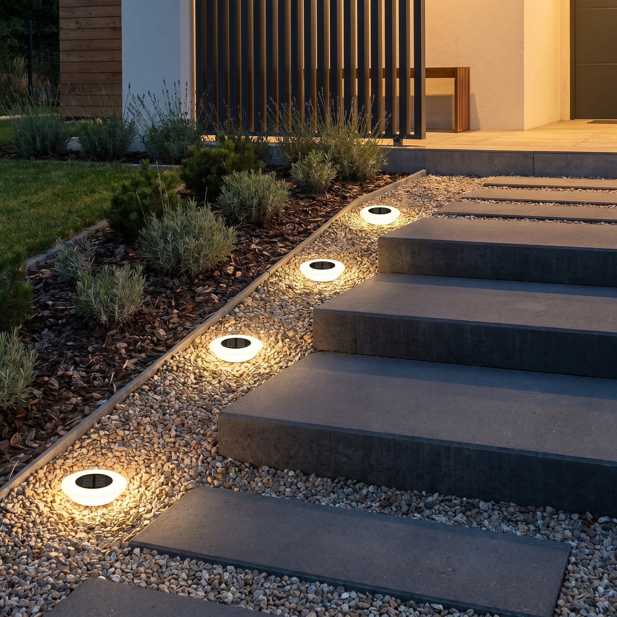 Solar LED Ground Light for Terrace and Garden Path - LED Garden Light - Oaksoho