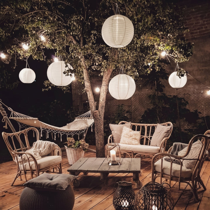 Solar LED Lantern String Lights for Outdoor and Garden - LED Decorative Lights - Oaksoho