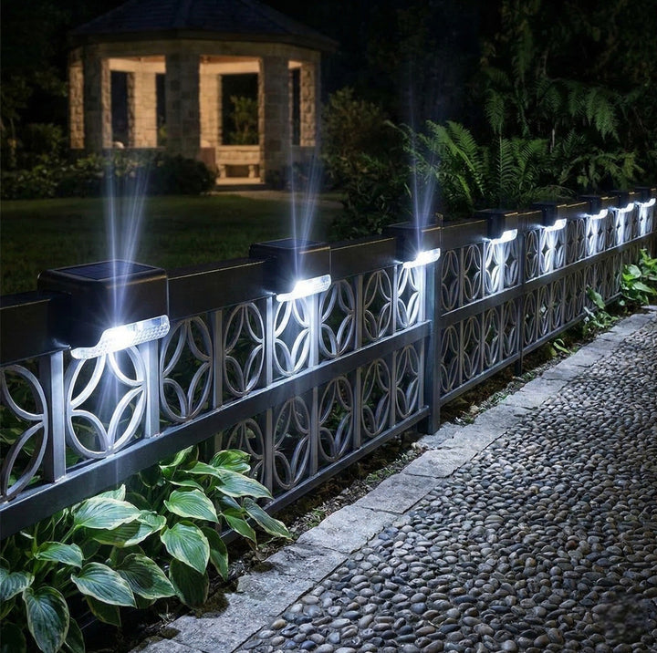 Solar LED Outdoor Lights for Stairs and Fences - LED Decorative Lights - Cool White - Oaksoho