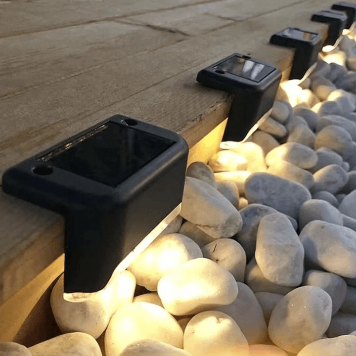 Solar LED Outdoor Lights for Stairs and Fences - LED Decorative Lights - Warm White - Oaksoho