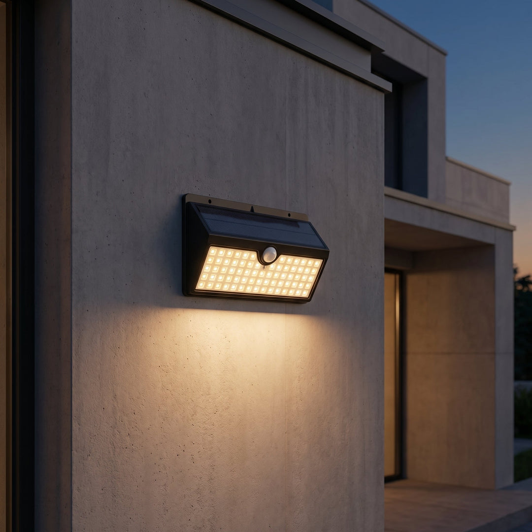 Solar LED Outdoor Wall Light with Motion Sensor - Wall Lights - Oaksoho