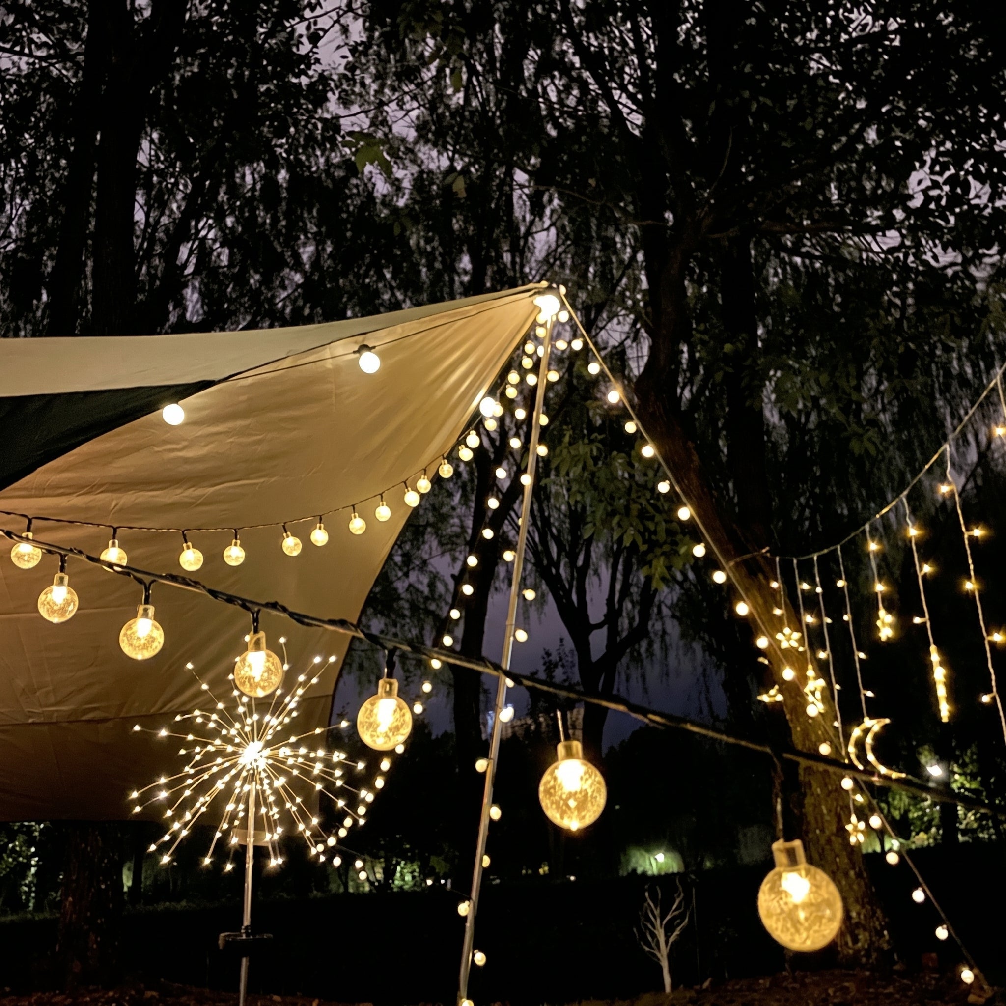 Solar LED String Lights with Crystal Balls - LED Decorative Lights - Oaksoho