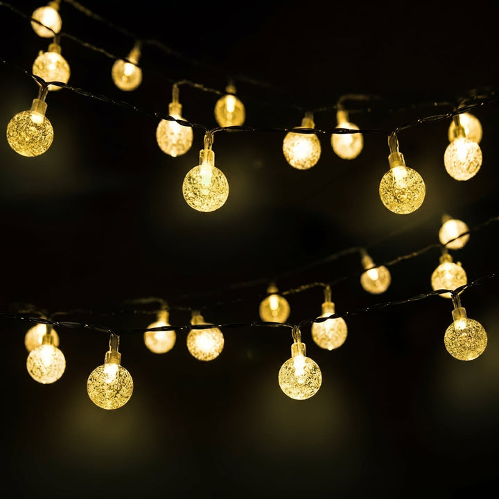 Solar LED String Lights with Crystal Balls - LED Decorative Lights - Oaksoho