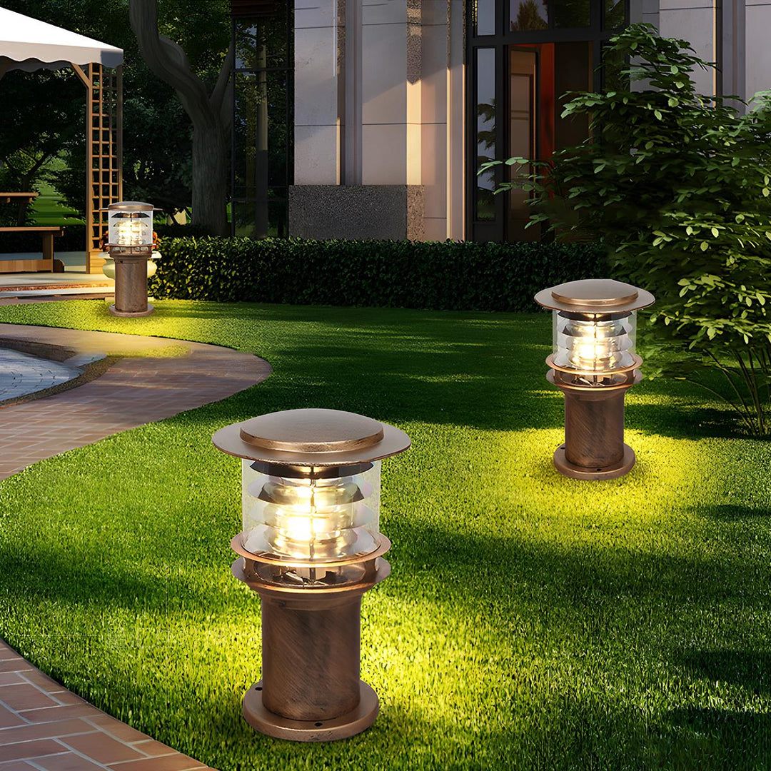 Solar Pathway Light for the Garden - Landscape Pathway Lighting - Bronze - Oaksoho