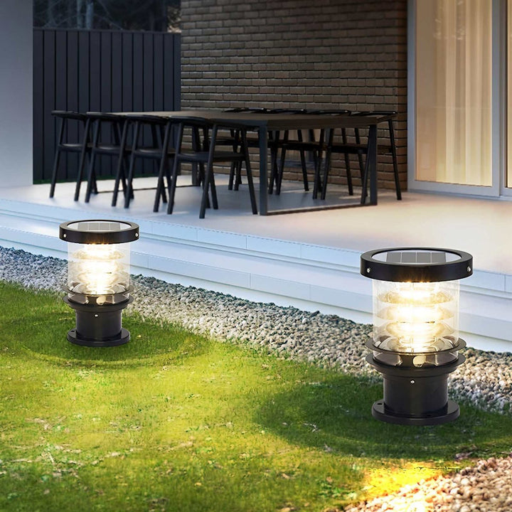 Solar Pathway Light for the Garden - Landscape Pathway Lighting - Black - Oaksoho