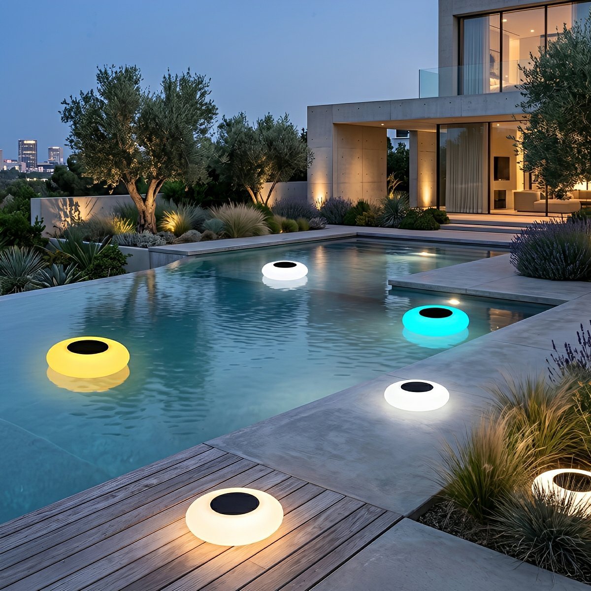 Solar - Powered RGB LED Garden Light - LED Decorative Lights - Oaksoho