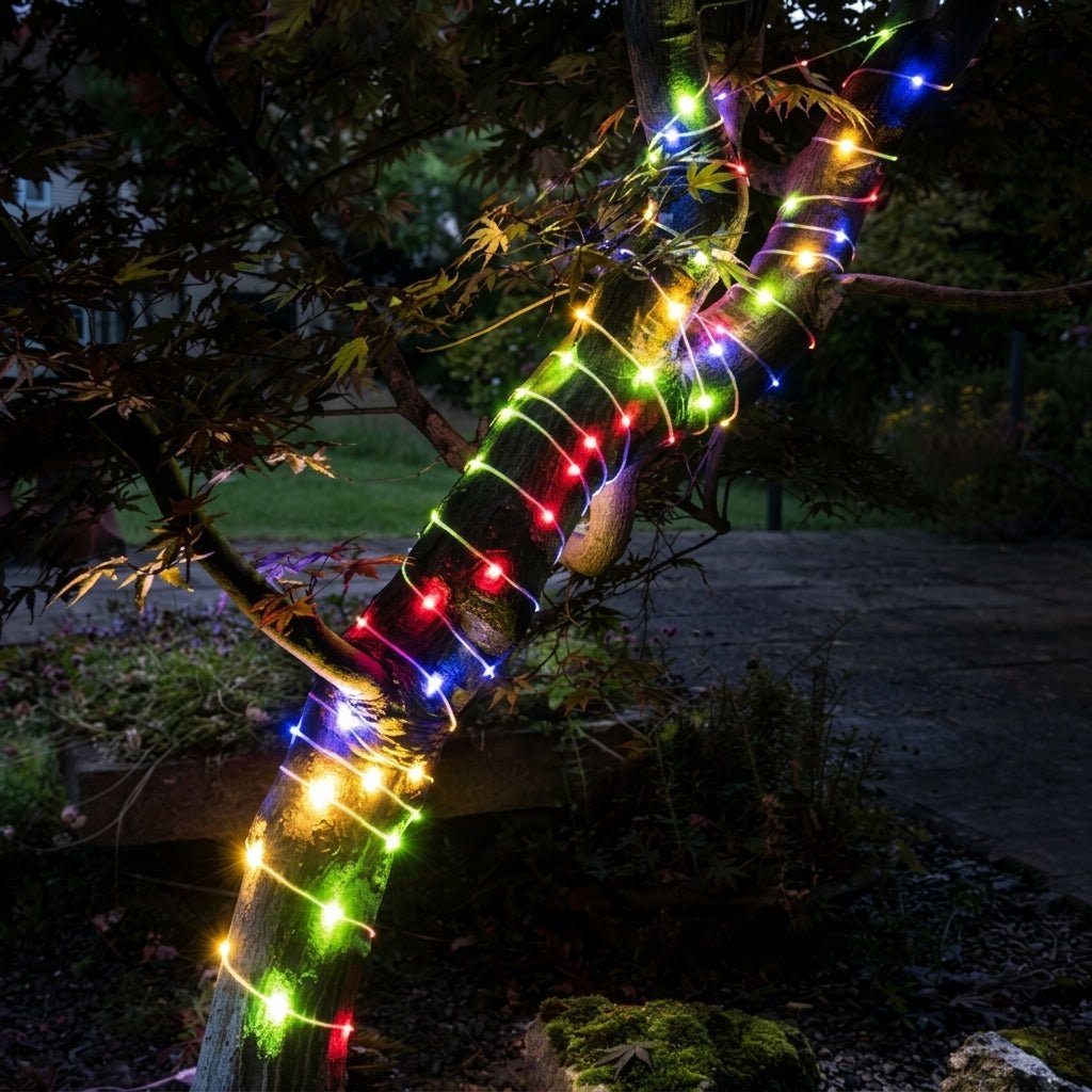 Solar String Lights for Garden and Patio - Solar lights - Multi-coloured - Oaksoho