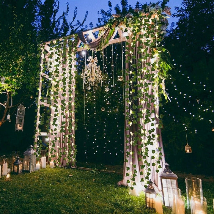 Solar String Lights with Ivy Leaves - String Light - 2 Meters - Oaksoho