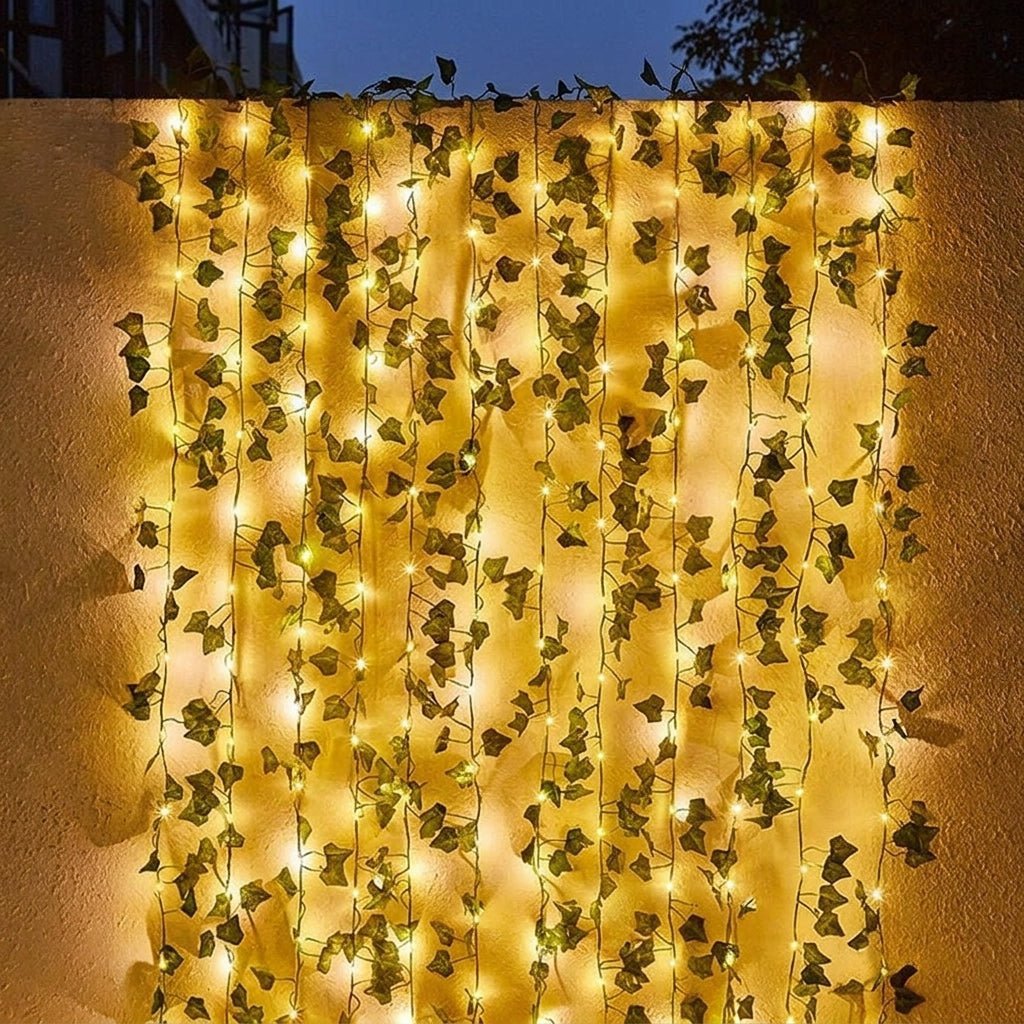 Solar String Lights with Ivy Leaves - String Light - 2 Meters - Oaksoho