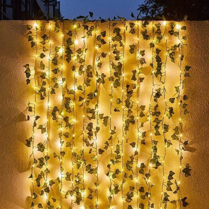 Solar String Lights with Ivy Leaves - String Light - 2 Meters - Oaksoho