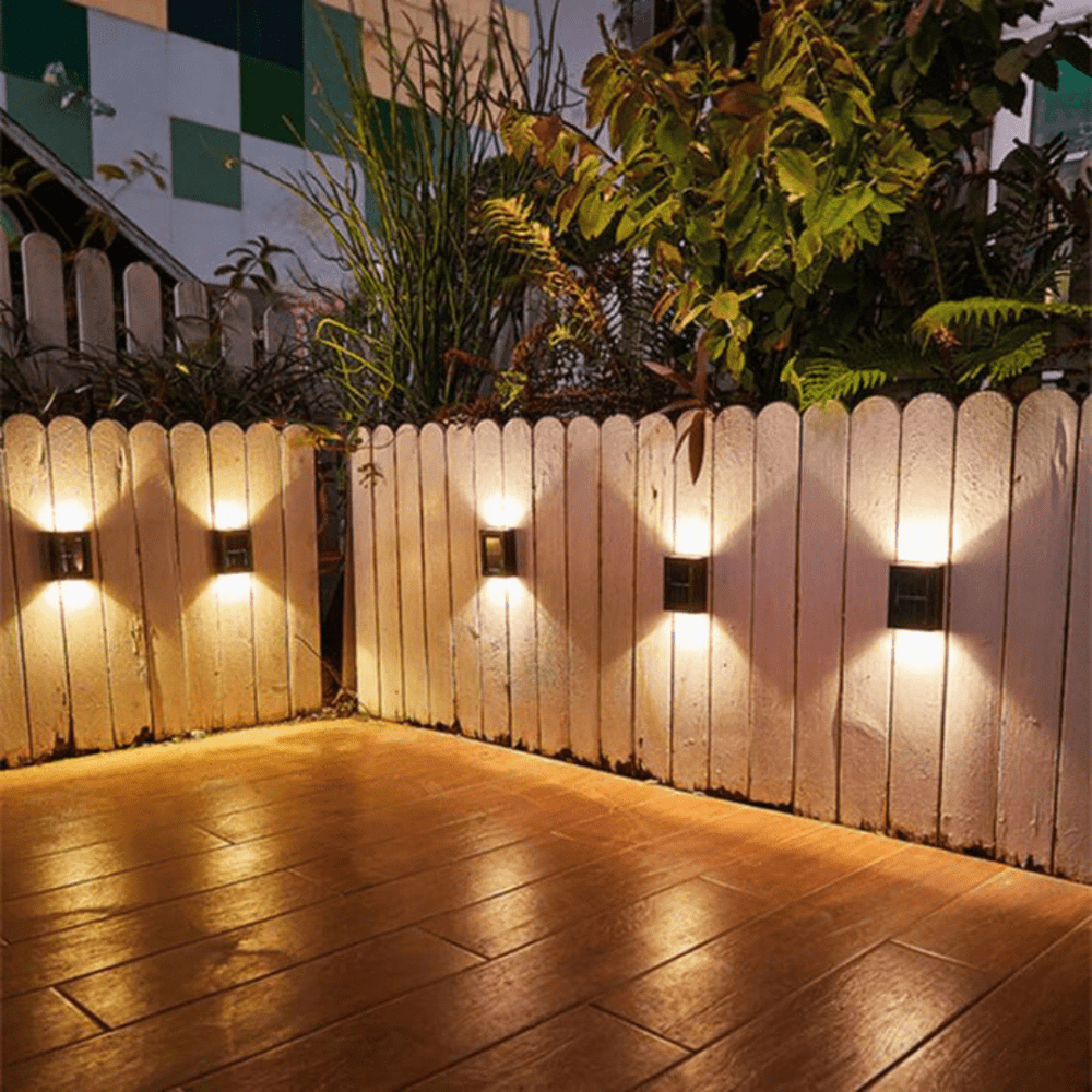 Solar Wall Light with Up & Down Light Effect - LED Decorative Lights - Oaksoho