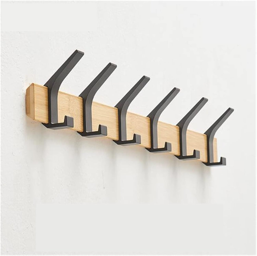 Space - saving coat rack with sturdy hooks - Hooks - Black - Oaksoho