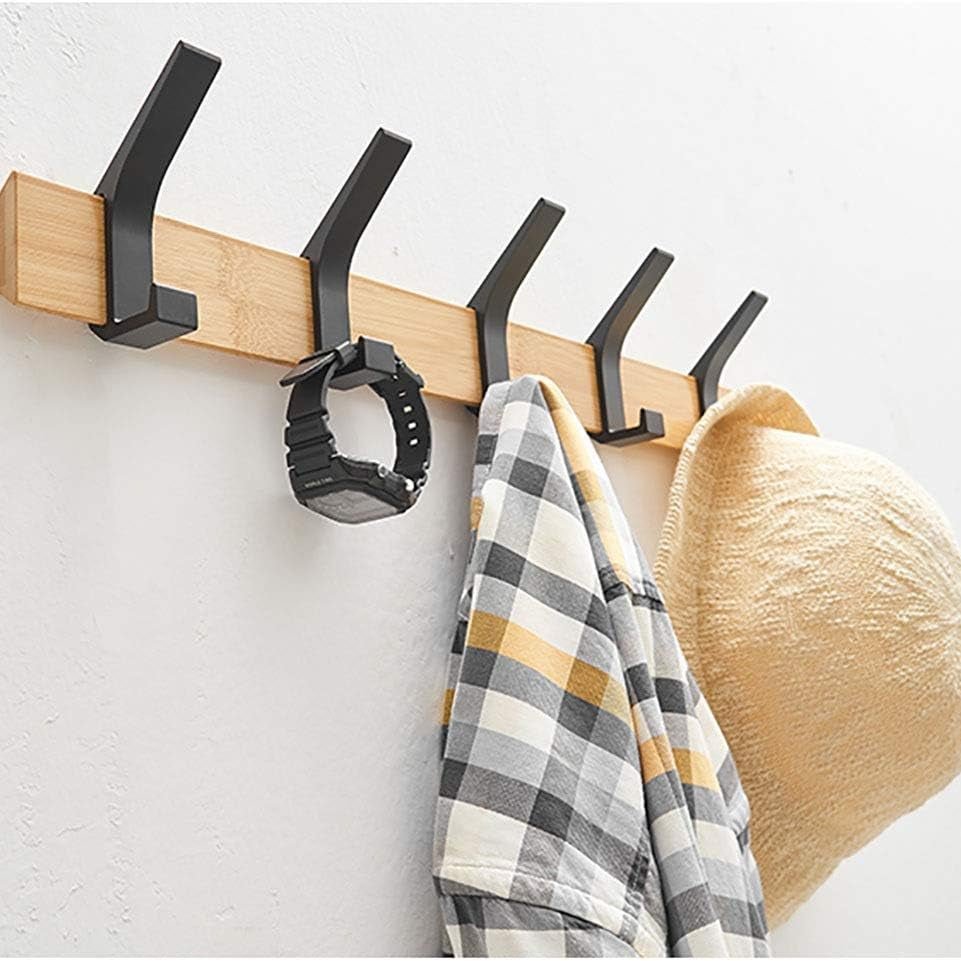 Space - saving coat rack with sturdy hooks - Hooks - Black - Oaksoho