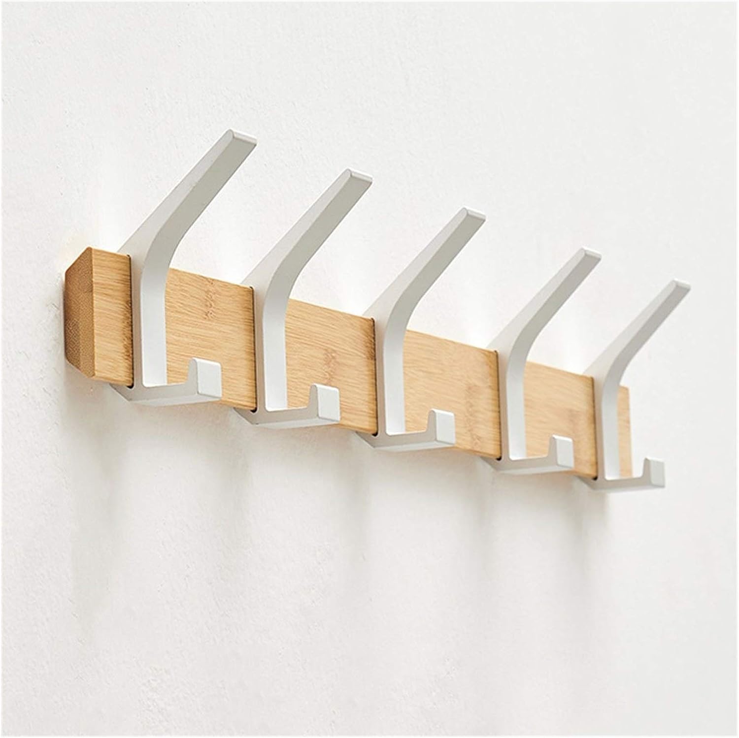 Space - saving coat rack with sturdy hooks - Hooks - White - Oaksoho