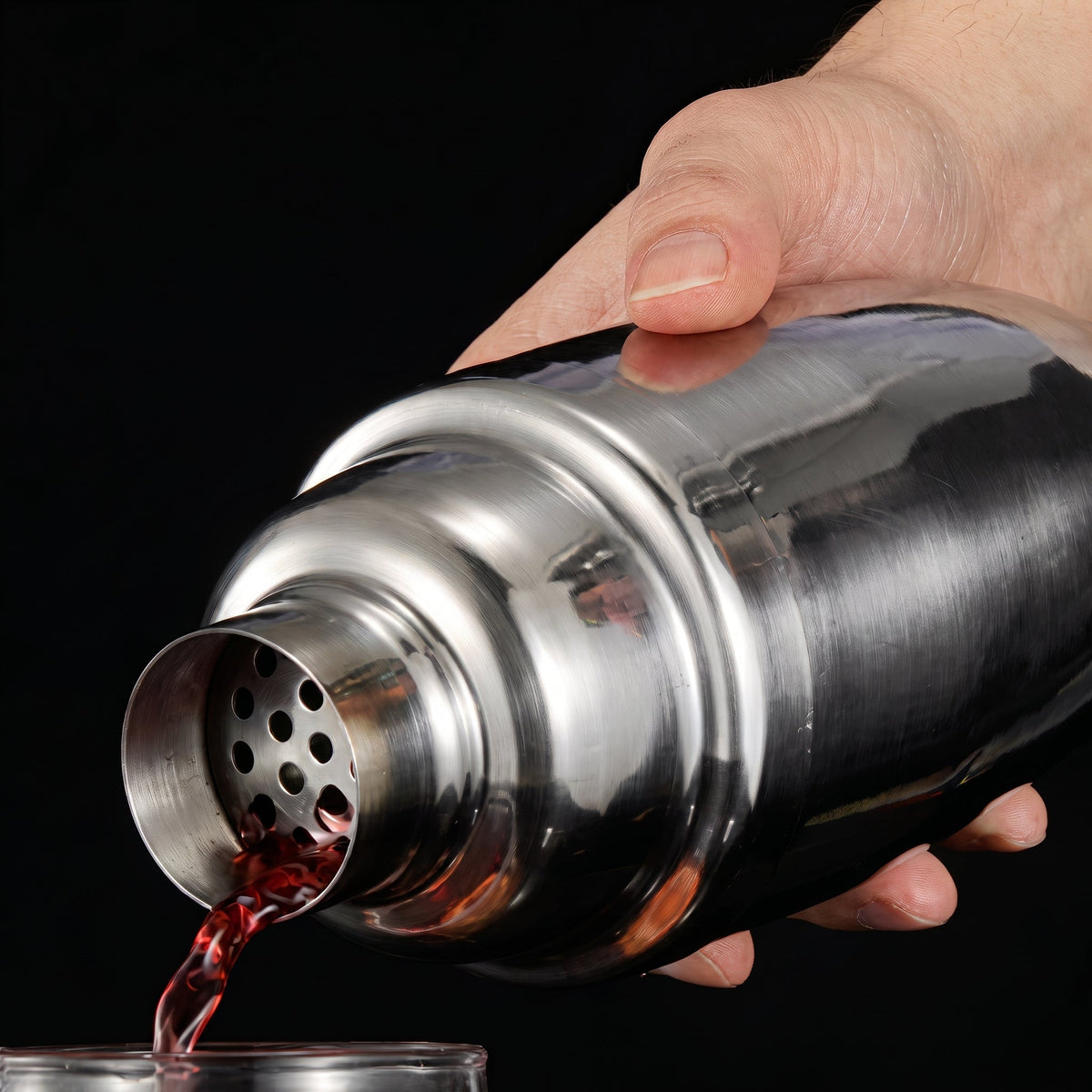 Stainless Steel Cocktail Shaker Bar Tool Set - Cocktail & Barware Tool Sets - Silver - Oaksoho