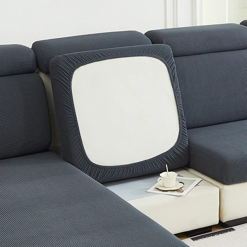 Stretch Elastic Sofa Cushion Cover - Cushion Cover - Dark Grey - Oaksoho