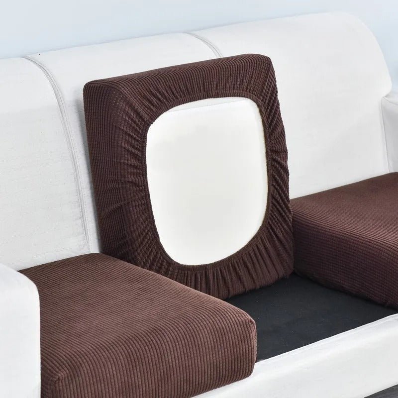 Stretch Elastic Sofa Cushion Cover - Cushion Cover - Brown - Oaksoho