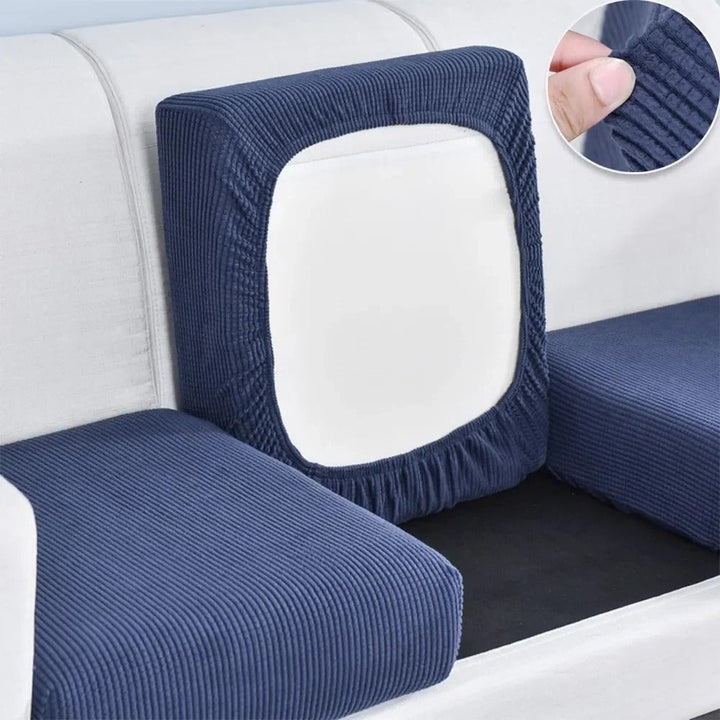 Stretch Elastic Sofa Cushion Cover - Cushion Cover - Navy - Oaksoho