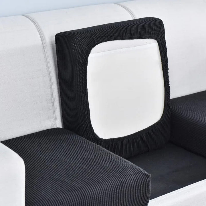 Stretch Elastic Sofa Cushion Cover - Cushion Cover - Black - Oaksoho
