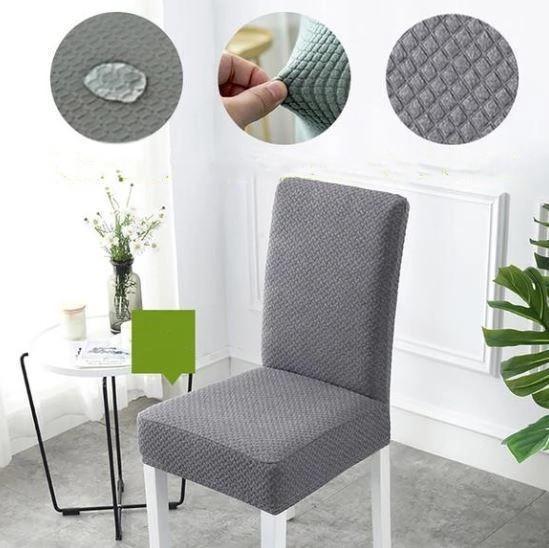 Stretch - Fit Chair Cover - Chair cover - Light Grey - Oaksoho
