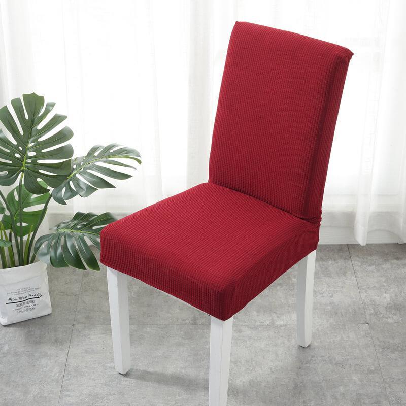 Stretch - Fit Chair Cover - Chair cover - Dark Red - Oaksoho