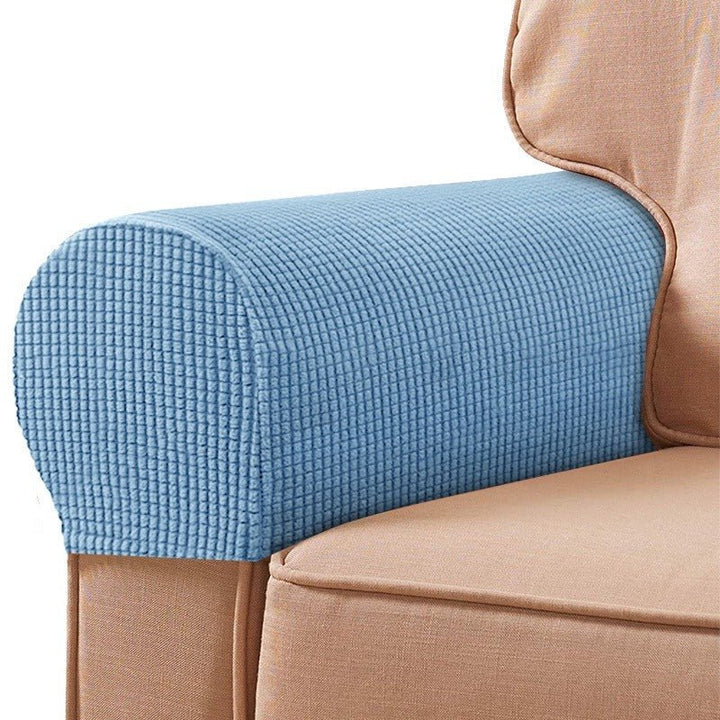 Stretchable Sofa Armrest Covers - Sofa Protector - Blue - Oaksoho