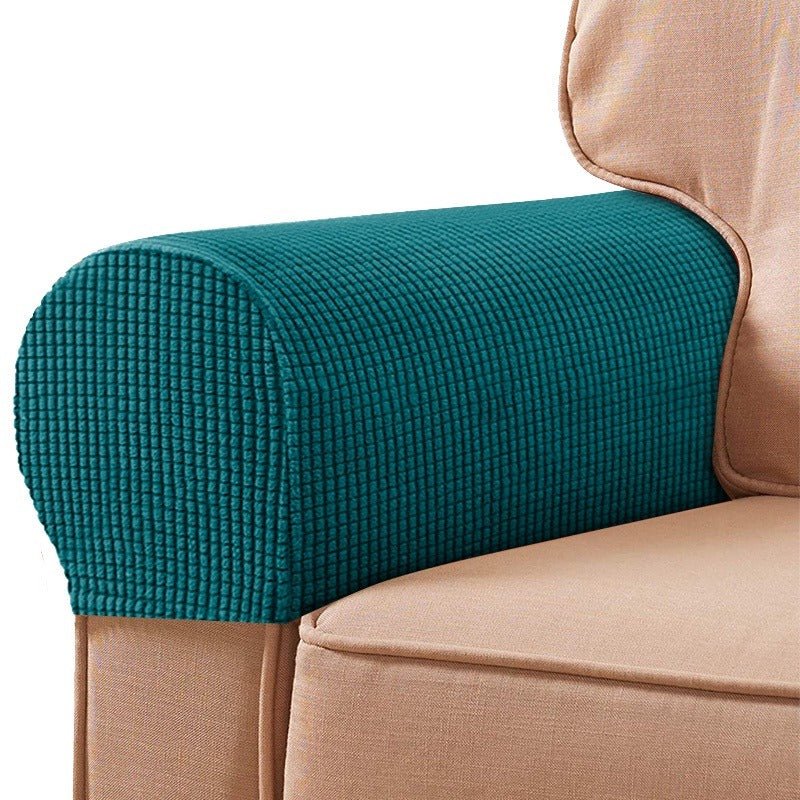 Stretchable Sofa Armrest Covers - Sofa Protector - Orange - Oaksoho