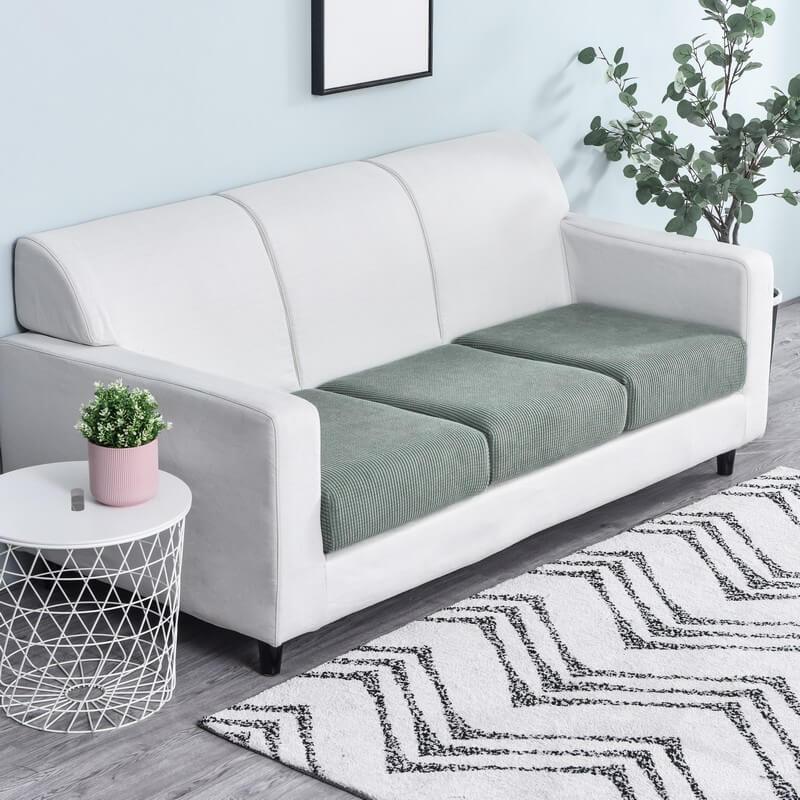 Stretchable Sofa Cushion Cover - Sofa Protector - Green - Oaksoho