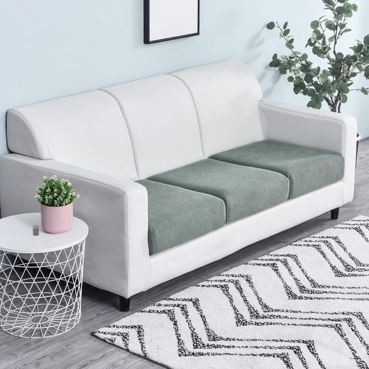 Stretchable Sofa Cushion Cover - Sofa Protector - Green - Oaksoho