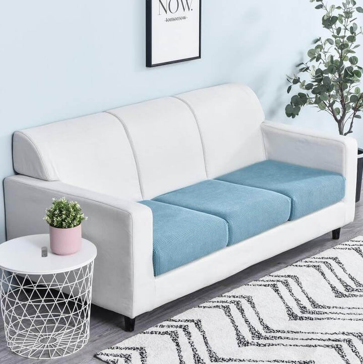 Stretchable Sofa Cushion Cover - Sofa Protector - Blue - Oaksoho