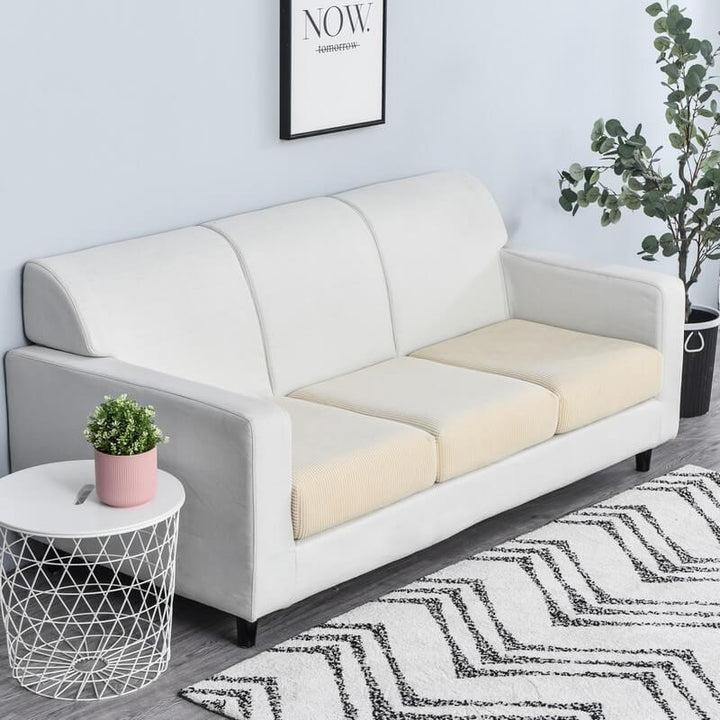 Stretchable Sofa Cushion Cover - Sofa Protector - Beige - Oaksoho