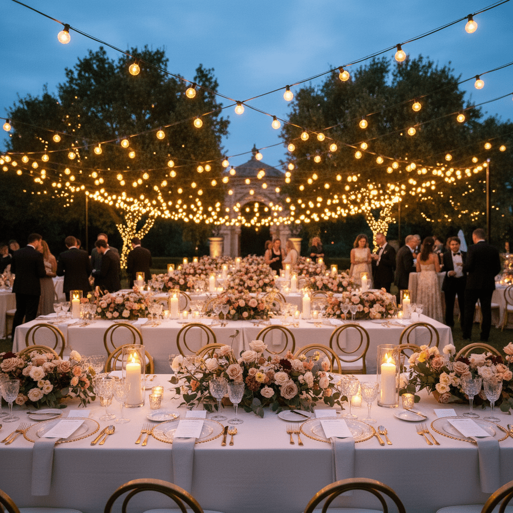 String lights with round bulbs for garden and terrace - String Lights - 60m - Oaksoho