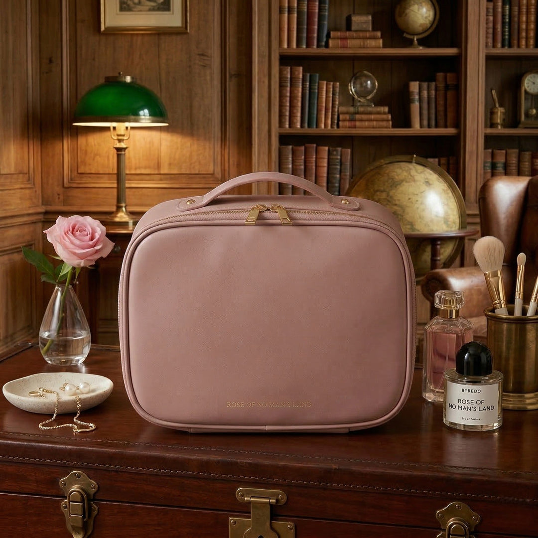 Structured Cosmetic Bag Storage - Bedroom - Pink - Oaksoho