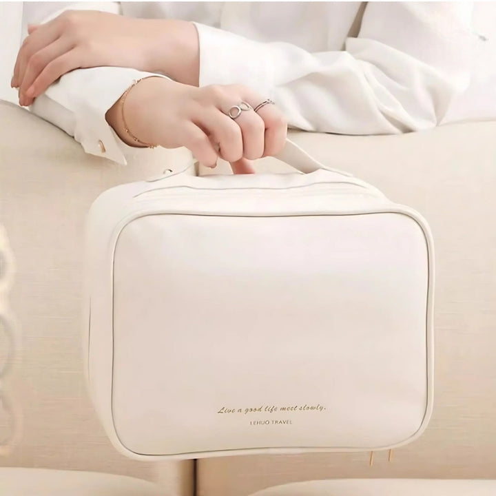 Structured Cosmetic Bag Storage - Bedroom - White - Oaksoho