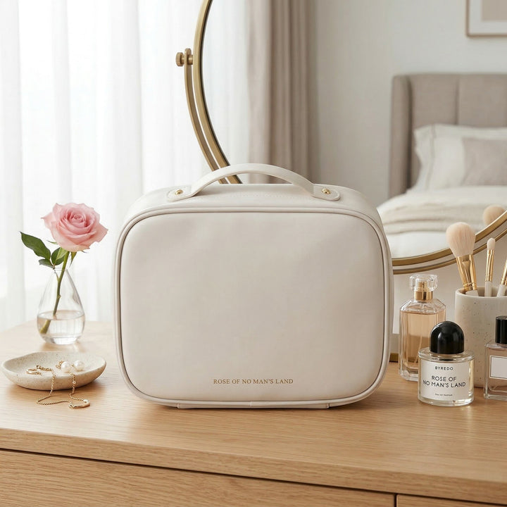 Structured Cosmetic Bag Storage - Bedroom - White - Oaksoho
