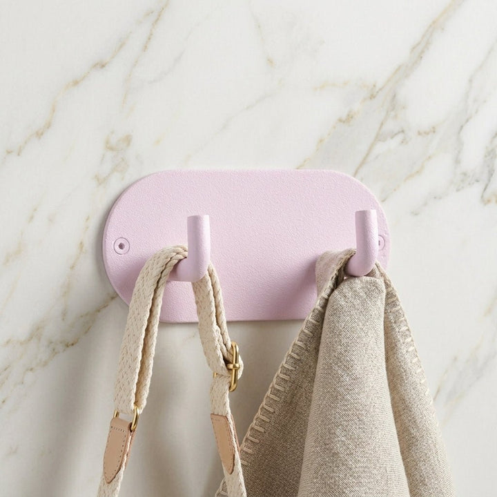 Sturdy and minimalist self - adhesive wall hook - Wall Hook - Pink - Oaksoho