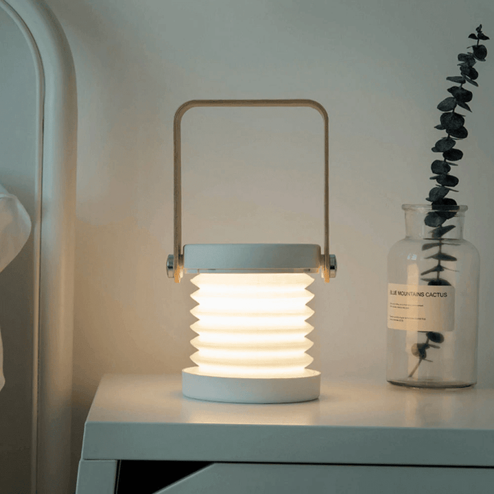 Table Lamp with Foldable Design - Table Lamp - White - Oaksoho