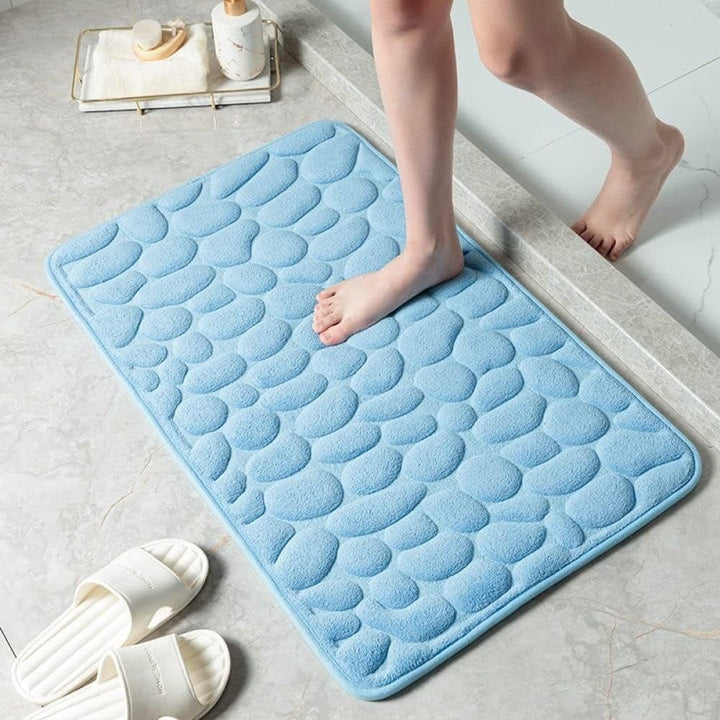 Ultra - Soft Bath Mat with Quick - Drying Absorbency - Bath Mat - Sky Blue - Oaksoho