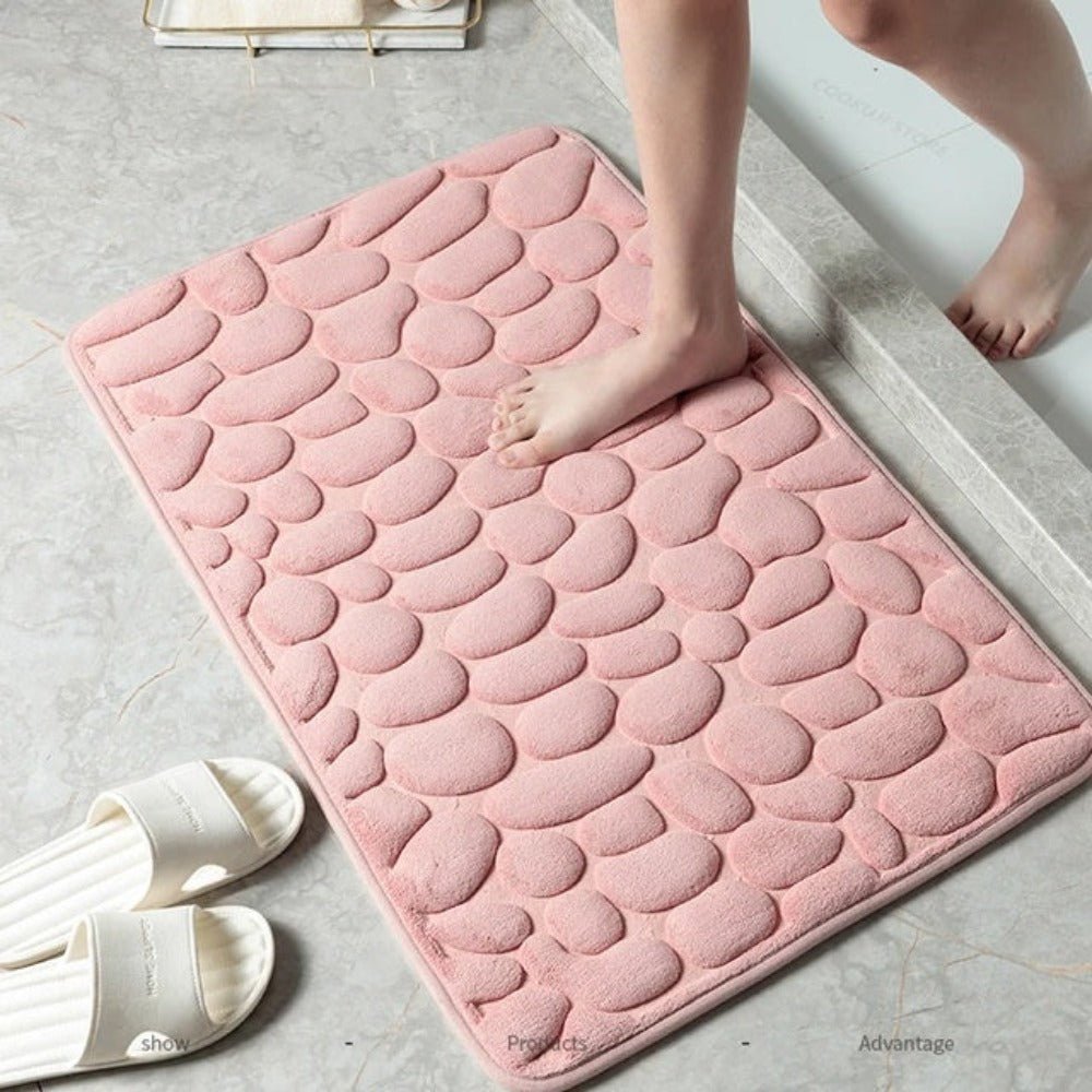 Ultra - Soft Bath Mat with Quick - Drying Absorbency - Bath Mat - Pink - Oaksoho