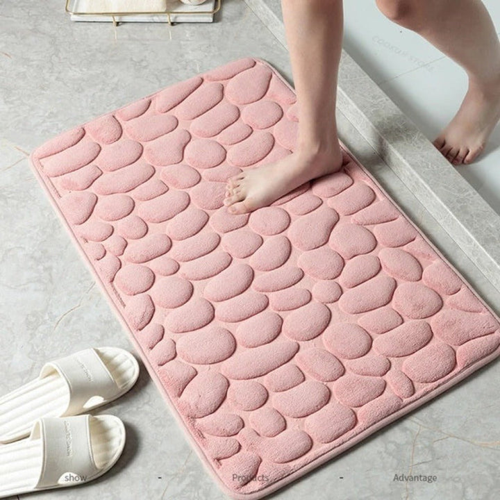 Ultra - Soft Bath Mat with Quick - Drying Absorbency - Bath Mat - Pink - Oaksoho