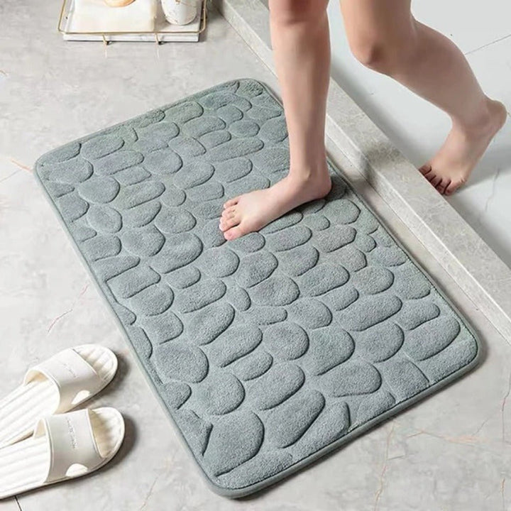 Ultra - Soft Bath Mat with Quick - Drying Absorbency - Bath Mat - Grey - Oaksoho