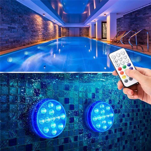 Underwater Pool LED Light with Remote Control - Underwater Pool LED - 1 UNIT + 1 Remote Control - Oaksoho