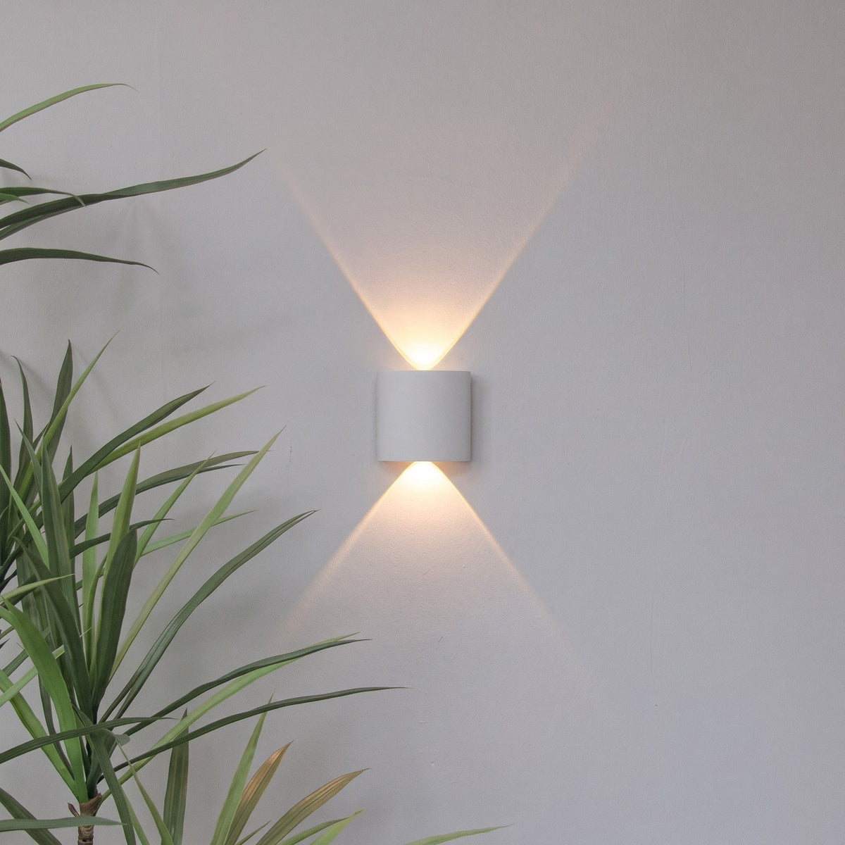Up Down LED Wall Light for Indoor and Outdoor Use - Wall Light Fixtures - White - Oak Soho